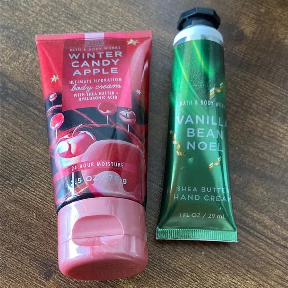 New Bath & Body Works Winter Candy Apple and Vanilla Bean Noel Cream Set - Picture 3 of 10